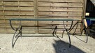 Stół 150x80 ogrodowy kute metalowe ze szkłem Dostępne 2 szt - 3