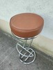 Hoker Hooker Stołek Barowy Kuchenny Krzesło Taboret brązowy - 4