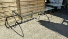 Stół 150x80 ogrodowy kute metalowe ze szkłem Dostępne 2 szt - 2