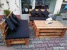 Promocja drewniany zestaw mebli ogrodowych na wzór palet - 2
