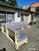 Narożnik ogrodowy drewniany na wzór palet - 2