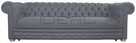 Pikowana Sofa Chesterfield March Rem z funkcją spania - 2