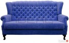 Stylowa sofa Chesterfield Uszak w tkaninie - 2