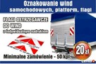 Flagi ostrzegawcze do wind samochodowych, platform - 1