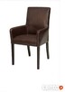 Krzesło fotel z podłokietnikami tapicerowane producent glamo - 7