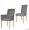 Krzesło fotel z podłokietnikami tapicerowane producent glamo - 8