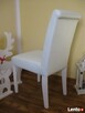 Krzesło pikowane tapicerowane z ozdobnym wałkiem producent - 6