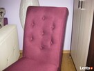 Krzesło pikowane tapicerowane z ozdobnym wałkiem producent - 5