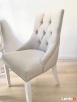 Krzesło z kołatka pikowane z pinezkami eleganckie modne nowe - 6