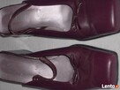 Skórzane buty Burgundowe 36,5 37 vintage - 7