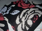 H&M sweter ŻAKARD Gruby Róże NOWY M L XL - 2