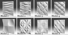 Panele 3D/ Panel Gipsowy/ Panele Ścienne:model 8 - 8