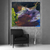 Akryl na płótnie "OBCE KRAJOBRAZY" obraz 100x90cm - 4