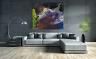 Akryl na płótnie "OBCE KRAJOBRAZY" obraz 100x90cm - 3