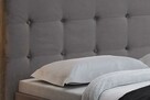 Łóżko tapicerowane A1 160 Plusz tkanina ze STELAŻEM - 5