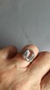 Srebrne stare Warmet Orno filigran kopułki pierścionki antyk - 6