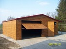 drewnopodobny garaż 4x6 wzmocniony profil orzech dąb blaszak - 1