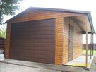 drewnopodobny garaż 4x6 wzmocniony profil orzech dąb blaszak - 5