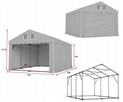 Namiot PRESTIGE 4x6-3m magazynowy handlowy wiata garaż - 4