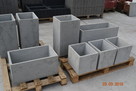 Duża donica z betonu architektonicznego - 1