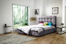 Pikowane łóżko Grey 140x200 + materac+ stelaż. Producent !!! - 1
