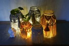 Makrama, lampion, ręcznie robiona, boho styl - 5