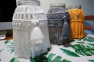 Makrama, lampion, ręcznie robiona, boho styl - 1