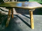 Ręcznie robione ławki stoły z drewna oryginalne - 7