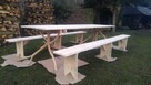 Ręcznie robione ławki stoły z drewna oryginalne - 6