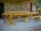 Ręcznie robione ławki stoły z drewna oryginalne - 3