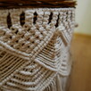 Kosz wiklinowy, makrama, boho styl, gazetnik - 4