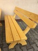 Nowy solidny komplet ogrodowy BAŁKAN BIS świerk stół 2 ławki - 6