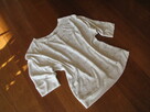 Luźny, biały sweterek, bluzka z cekinkami, L / XL - 8