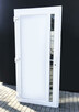 drzwi białe PVC sklepowe szyba NOWE zewnętrzne 100x210 cięka - 3