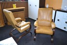 Nowy Fotel bujany GALICJA (Finka) - SKÓRA = Producent PYKA