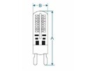 ŻARÓWKA LED G9 6W 230V silikon - 2