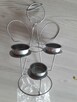 Świecznik metalowy Anioł na 3 tealight podgrzewacze - 8