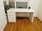 Biurko białe Malm Ikea - 9