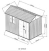 HECHT 6x10 NORD - domek ogrodowy - 3