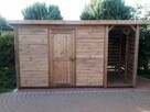 Domek 3 x 1,5m +drewutnia 1 x 1,5m z dachem prostym - 5