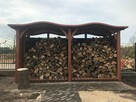 Drewutnia 2 x 1,1m + drewutnia 1,9 x 1,1m z dach fala - 5