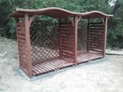 Drewutnia 2 x 1,1m + drewutnia 1,9 x 1,1m z dach fala - 4