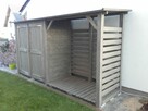 Drewutnia 2 x 1,1m + domek 2 x 1,1m z podwójne drzwi - 3