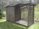 Drewutnia fala 1,9 x 1,1m + domek narzędziowy fala 2 x 1,1m - 3