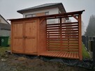 Drewutnia 2 x 1,1m + domek 2 x 1,1m z podwójne drzwi - 2