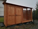 Drewutnia 2 x 1,1m + domek 2 x 1,1m z podwójne drzwi - 5