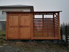 Drewutnia 2 x 1,1m + domek 2 x 1,1m z podwójne drzwi - 4