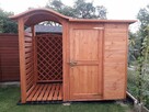 Drewutnia fala mała 1,1 x 1,1m + domek narzędziowy 1,5 x 1,1m - 7