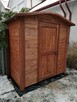 Domek narzędziowy 2 x 1,1m z dachem giętym dwuspadowym na boki - 6