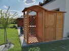 Drewutnia fala mała 1,1 x 1,1m + domek narzędziowy 1,5 x 1,1m - 2